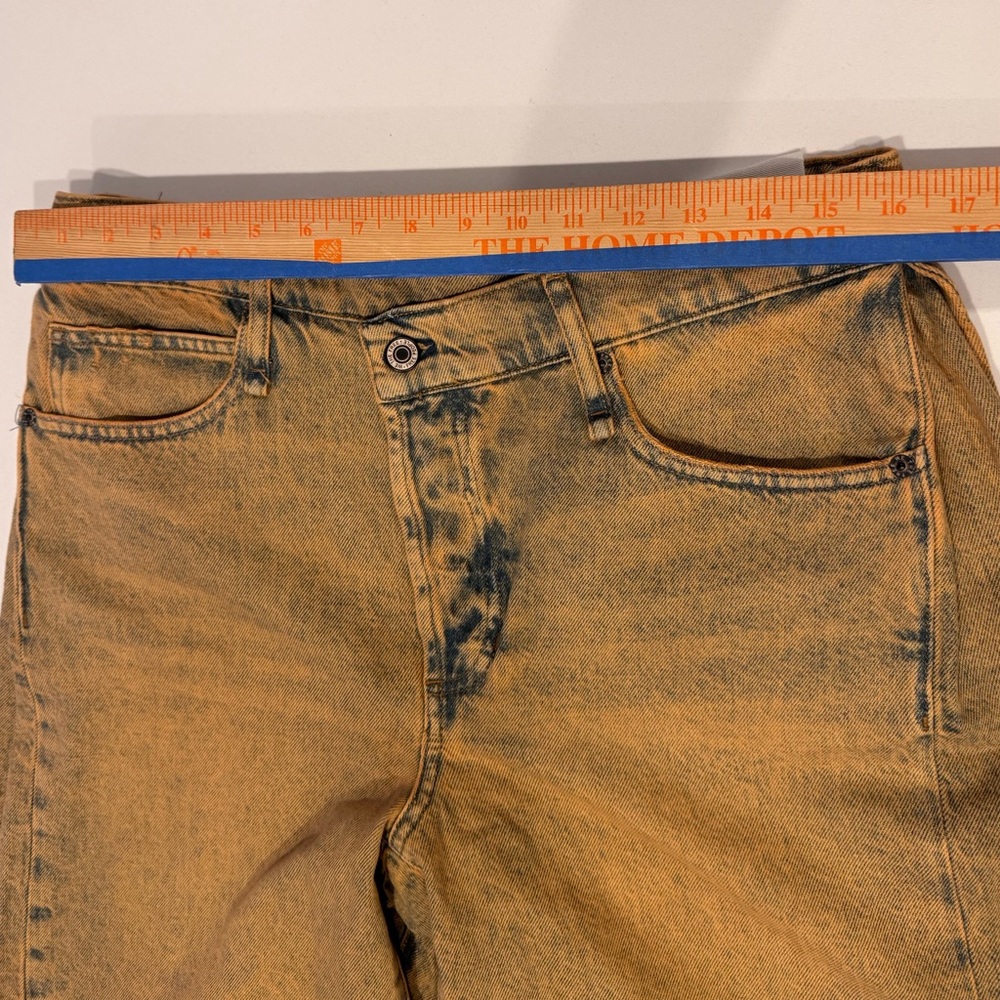Free People We The Free Boomerang High Rise Long Shorts Size 30 Cowboy NEW - Picture 9 of 13